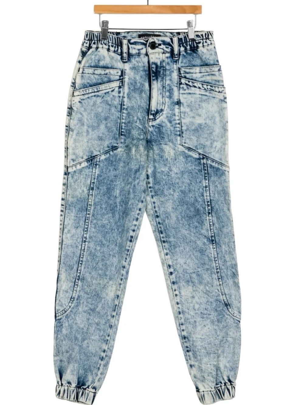 Tie-Dye Print Skinny Leg Pants
Blue 
Retrofete